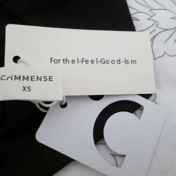 NWT Commense Asymmetric Neck Cut Out Tank Top black - Picture 5 of 11